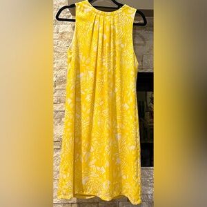 H & M yellow sleeveless dress, size 8